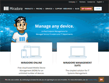 Tablet Screenshot of miradore.com
